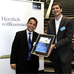 Mit ihrem Start-up AeroDesignWorks überzeugten Georg Kröger und Ulrich Siller bei der zweiten Stufe des 14. NUK-Businessplan-Wettbewerbs (Bildnachweis: NUK e.V.)