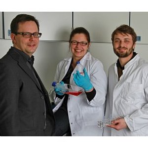 Cell´s Kitchen: Dr. Simon Waclawczyk, Dr. Anja Buchheiser, Dr. Georg Pohland (v.l.)