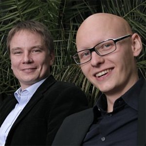 Die Gründer von Stromgraf.de: Tino Nietsch und Johannes Kriesel