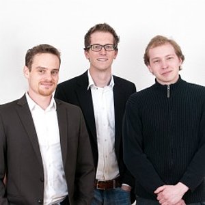 Von rechts nach links: Finn Herpich, Henrik Vogt, Martin