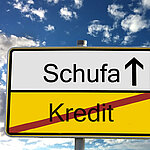 Schufa / Kredit Schild