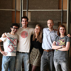 Das Photocircle-Team: Francesco Laddomada, Thomas Heinrich, Gianna Behrendt, Ralph Schulz, Saskia Otto
