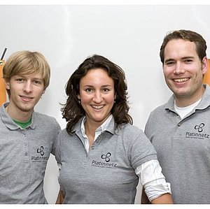 Das Gründerteam von Platinnetz (v.l.): Jan Bromberger, Heike und Markus Helfenstein.