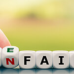 Würfel mit Buchstaben