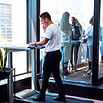 Laufband im Buero